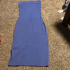 Free People Strapless Dress Blue